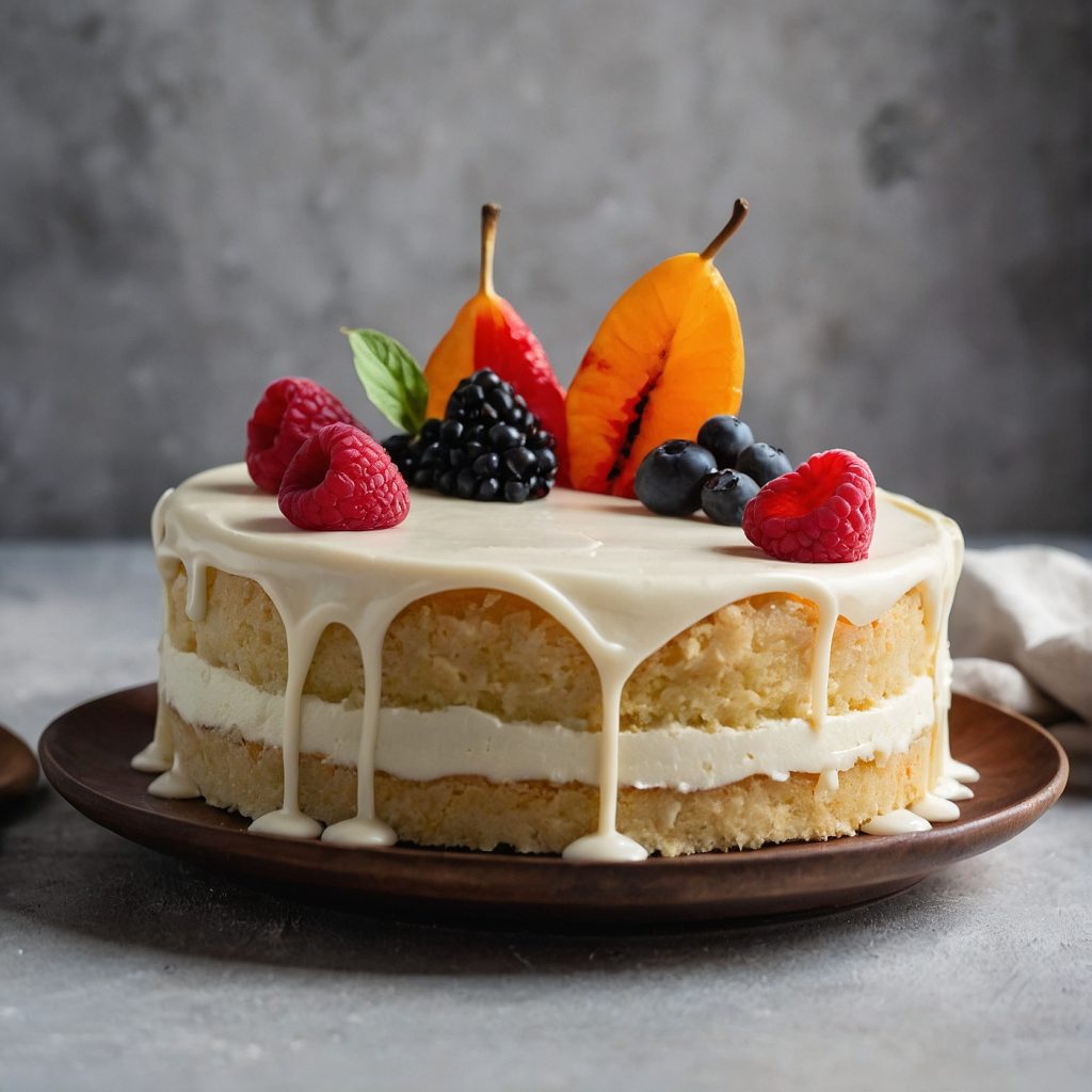 Eggless Vanilla Cake Recipe