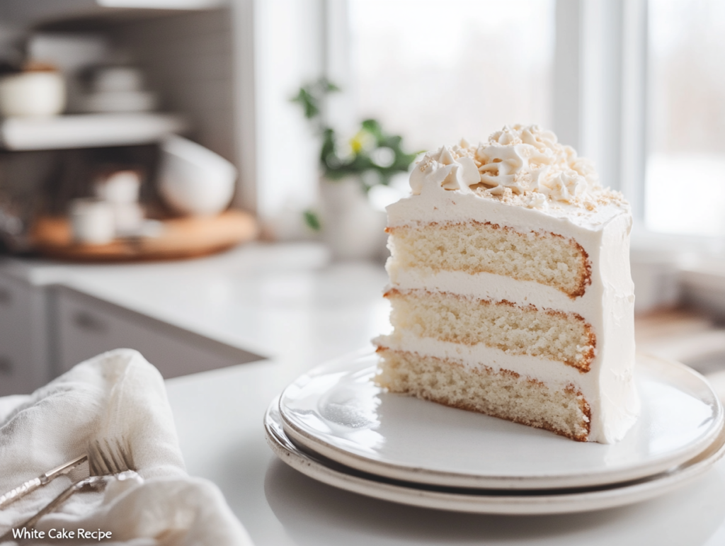 Moist White Cake Recipe (Fluffy & Delicious!)