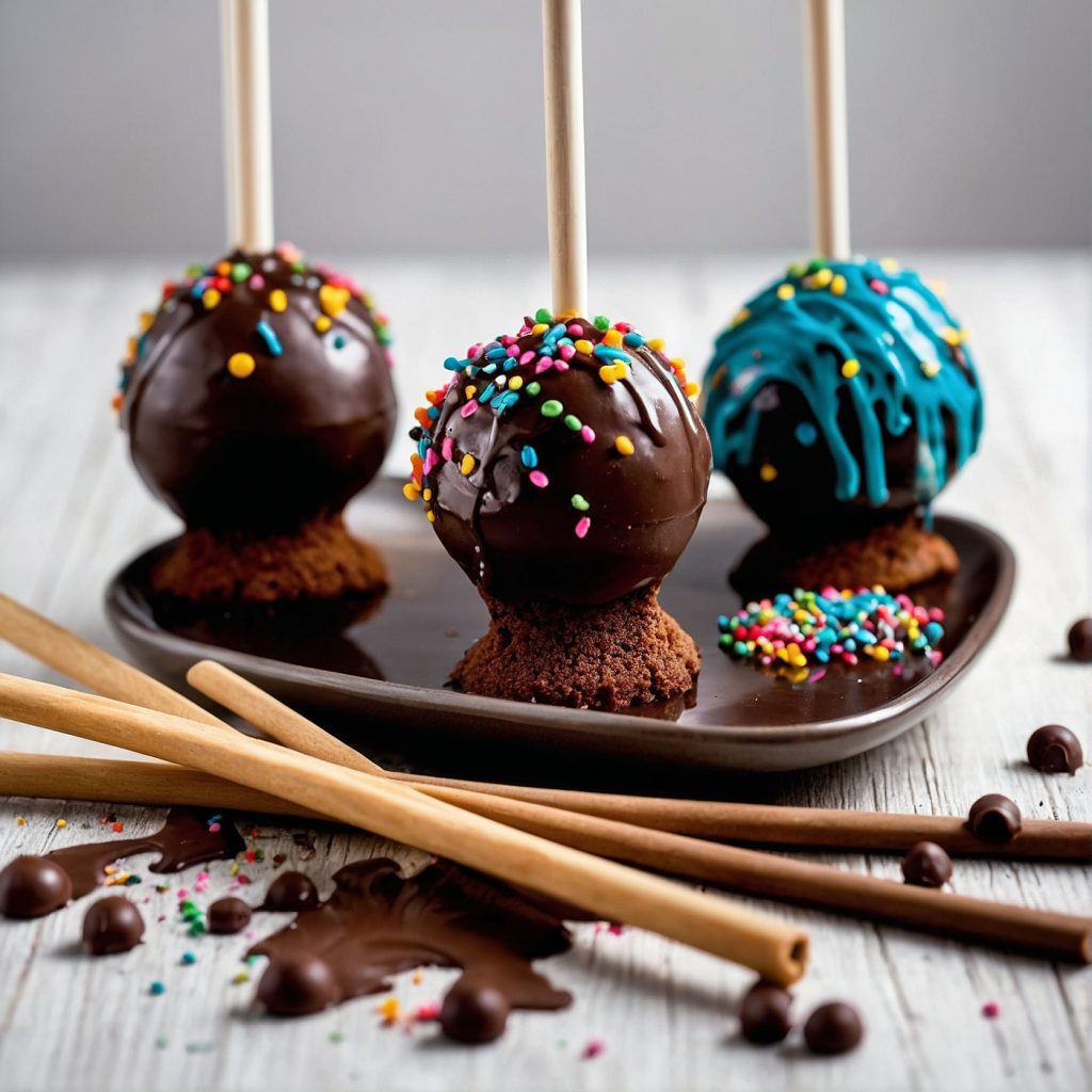 This image shows cake pops resting to be set for serving