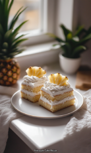 This image showscase the peices of pineapple cake